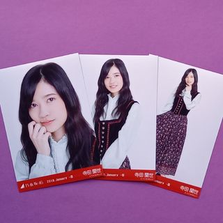 ノギザカフォーティーシックス(乃木坂46)の399. 寺田蘭世 2018.January-Ⅲ 生写真3種コンプ(アイドルグッズ)
