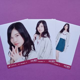 ノギザカフォーティーシックス(乃木坂46)の400. 寺田蘭世 2017.November-Ⅱ 生写真3種コンプ(アイドルグッズ)
