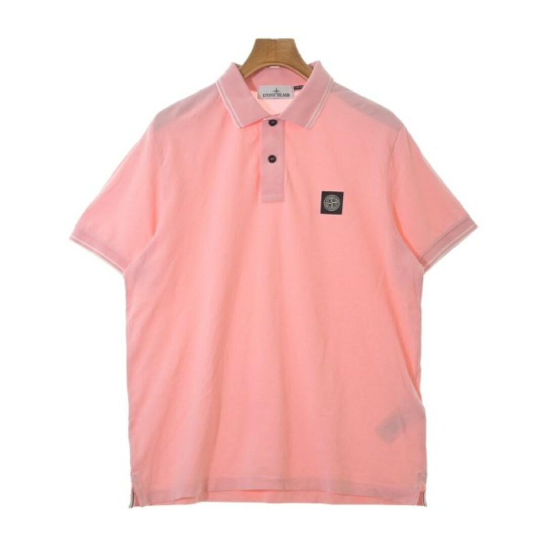 STONE ISLAND ストーンアイランド ポロシャツ XL ピンク 【古着】 STONE ISLAND ストーンアイランド ポロシャツ XL ピンク 【古着】