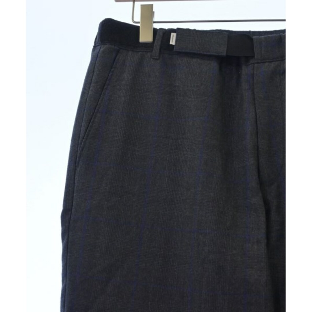 Graphpaper スラックス 2(M位) グレーx青(グレンチェック Graphpaper スラックス 2(M位) グレーx青(グレンチェック