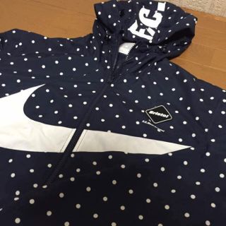 F.C.R.B. POLKA DOT PRACTICE JACKET ネイビー
