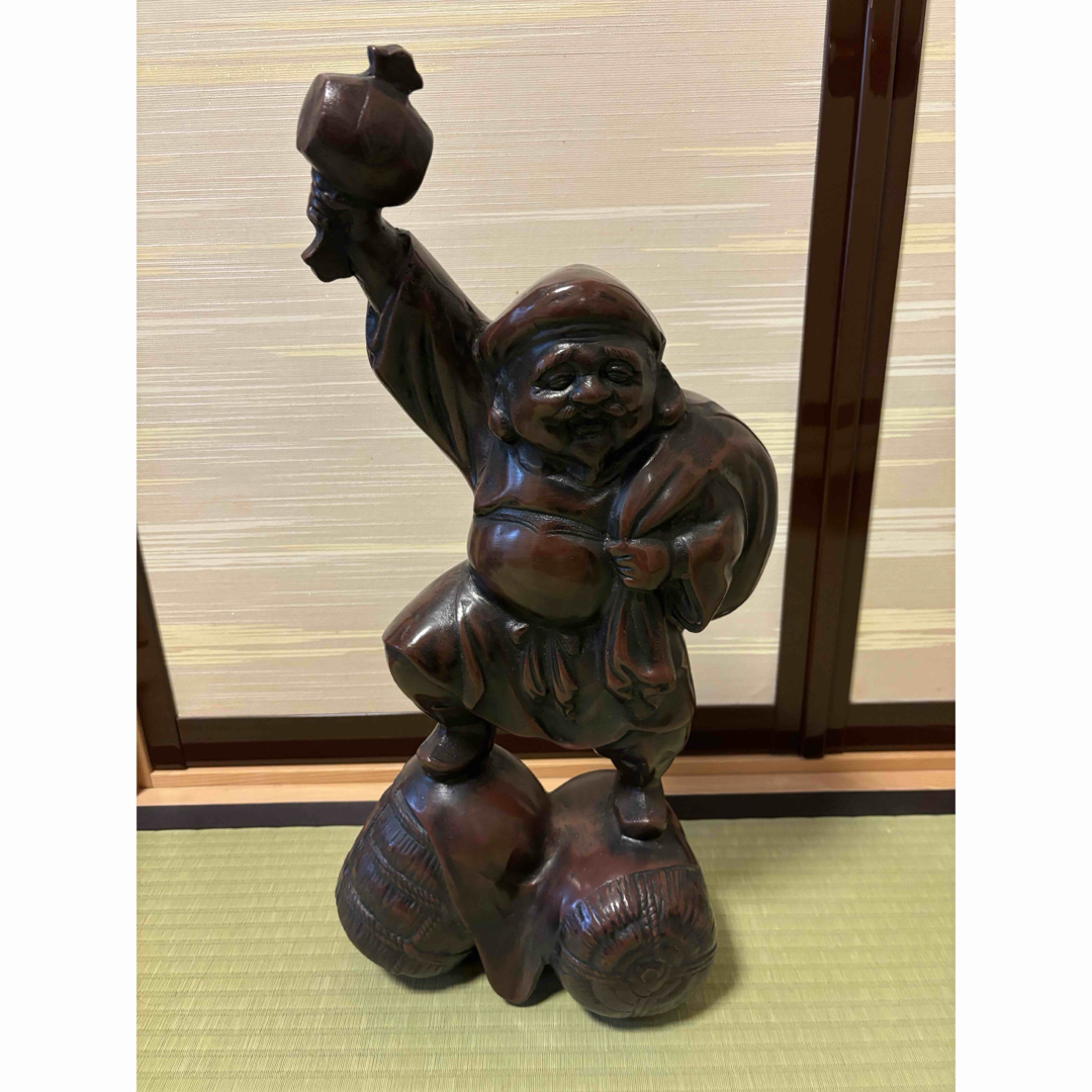 昭和レトロ⭐︎開運七福神大黒天大黒様二俵大黒置物の通販 by 昭和レトロ⭐︎開運七福神大黒天大黒様二俵大黒置物の通販 by