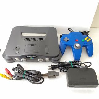 NINTENDO 64 - Nintendo ニンテンドー64 美品 ブラック ブルー NINTENDO 64 - Nintendo ニンテンドー64 美品 ブラック ブルー