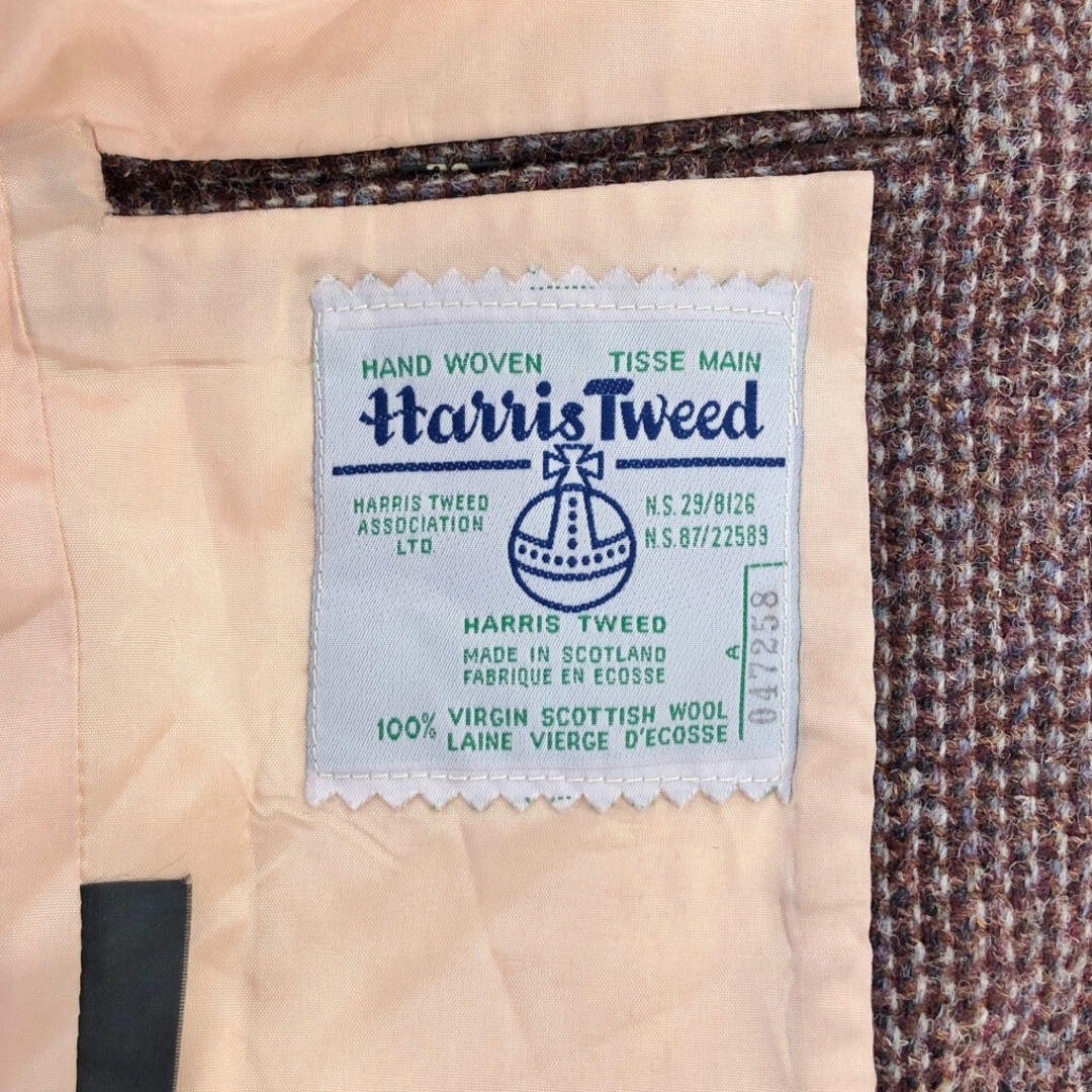 90年代 スコットランド製 Harris Tweed ハリスツイード ウール 90年代 スコットランド製 Harris Tweed ハリスツイード ウール