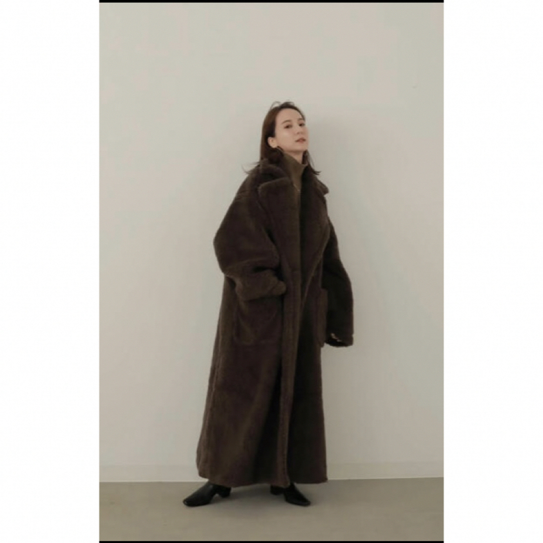 louren volume boa coat louren volume boa coat