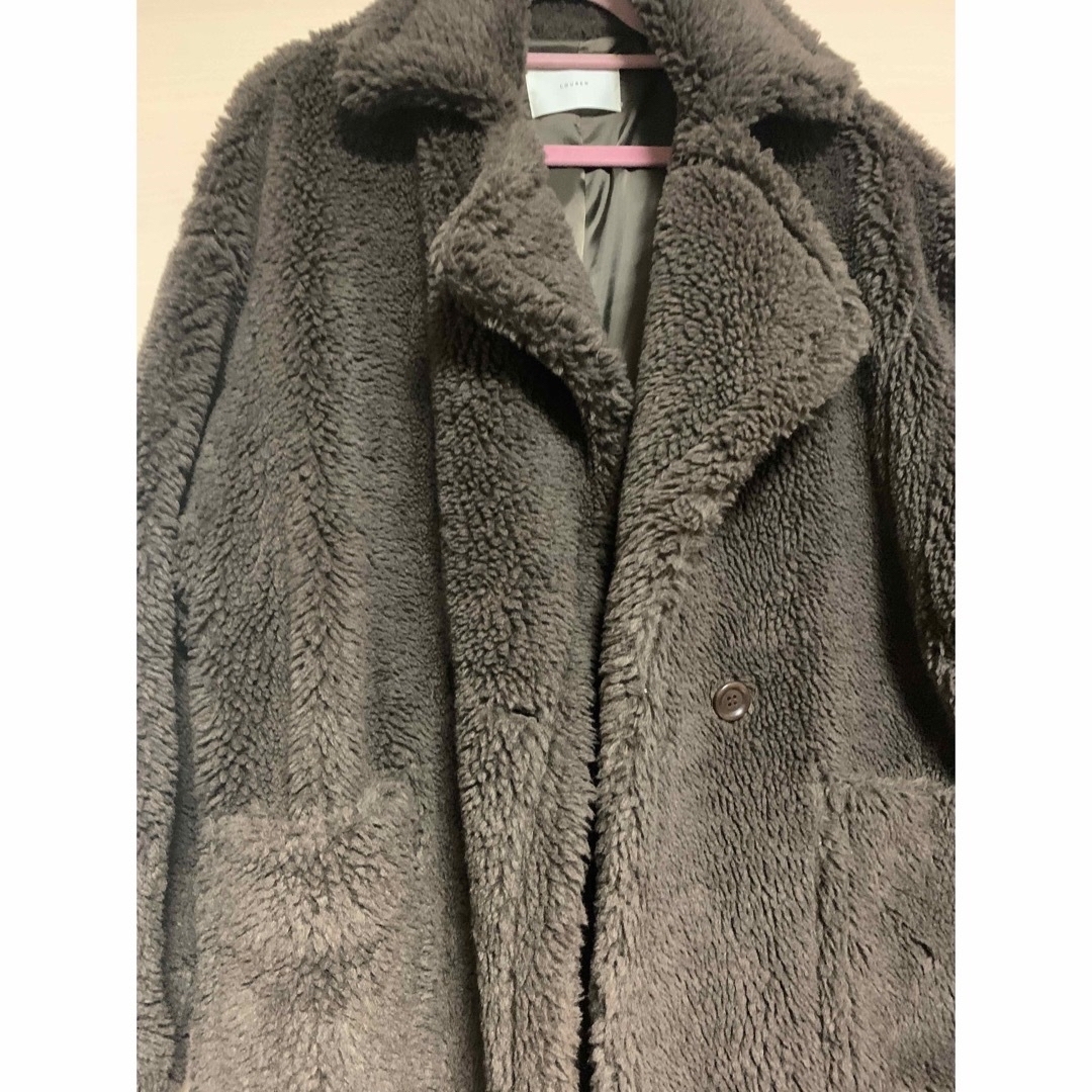 louren volume boa coat louren volume boa coat