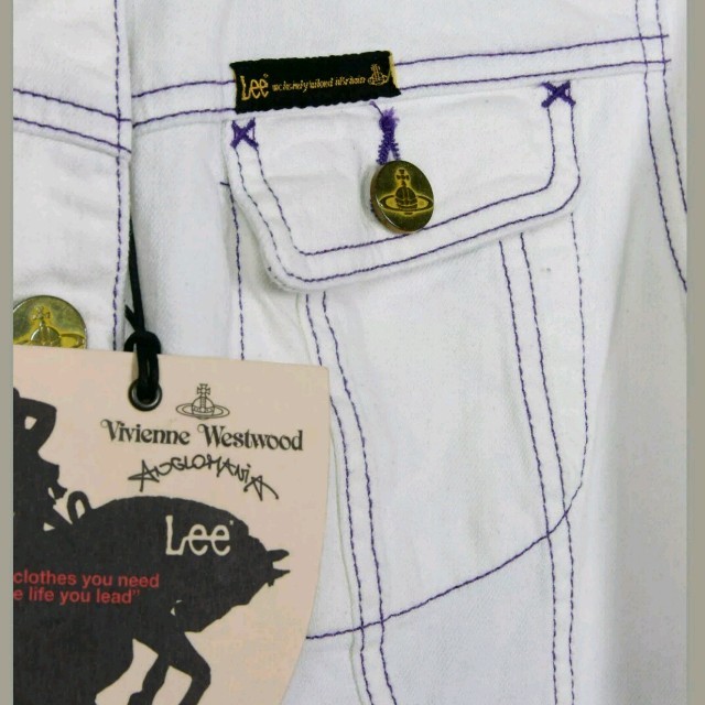 Vivienne Westwood(ヴィヴィアンウエストウッド)のVivienneWestwood × Lee★デニムジャケット★白★M レディースのジャケット/アウター(Gジャン/デニムジャケット)の商品写真