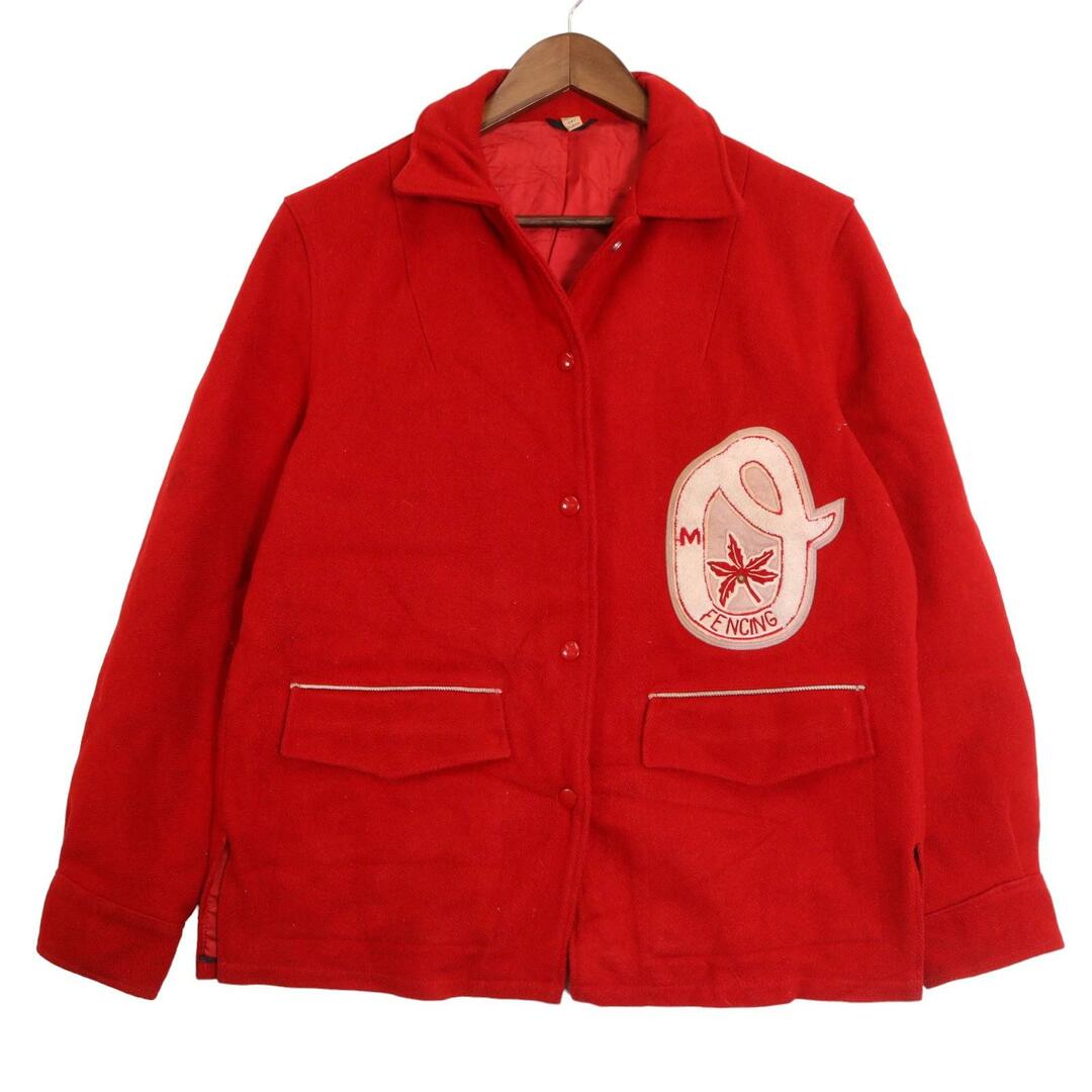 70年代 BUTWIN ウール FENICNG ジャケット ヴィンテージ レッド 70年代 BUTWIN ウール FENICNG ジャケット ヴィンテージ レッド