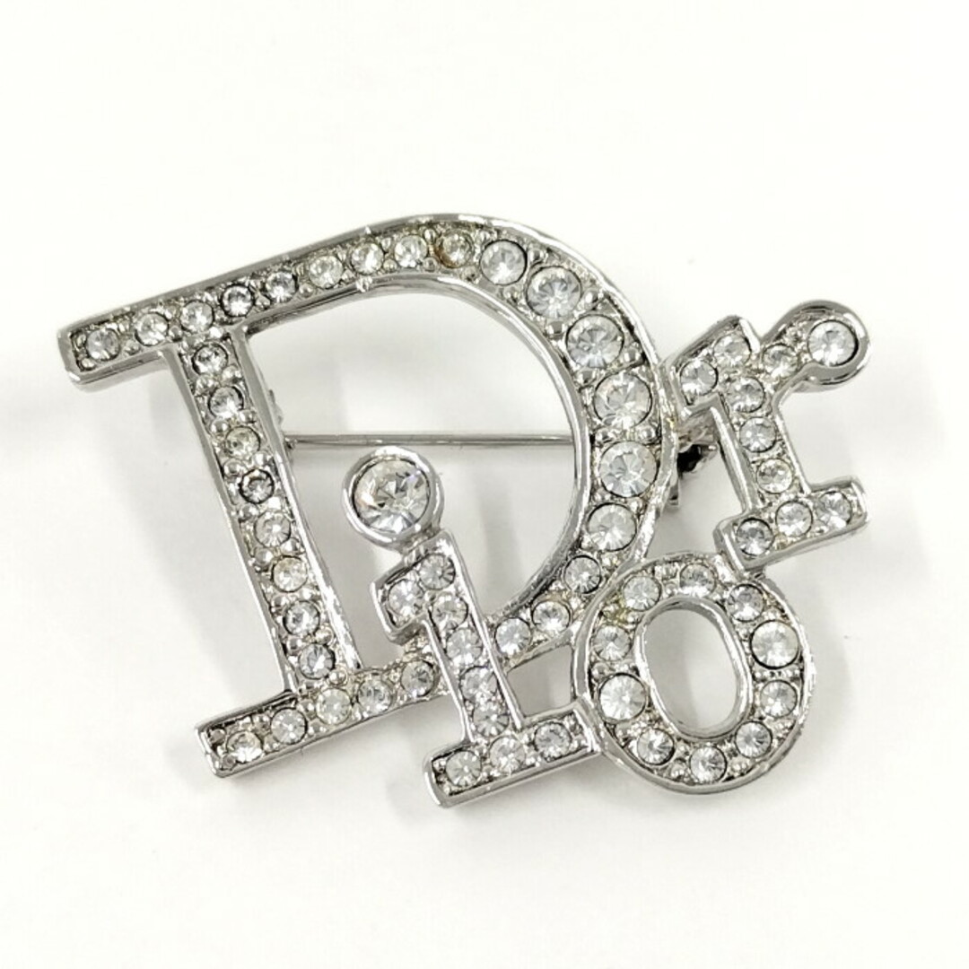 品質検査済 Dior Christian - ラインストーン ロゴ ブローチ Dior Christian その他