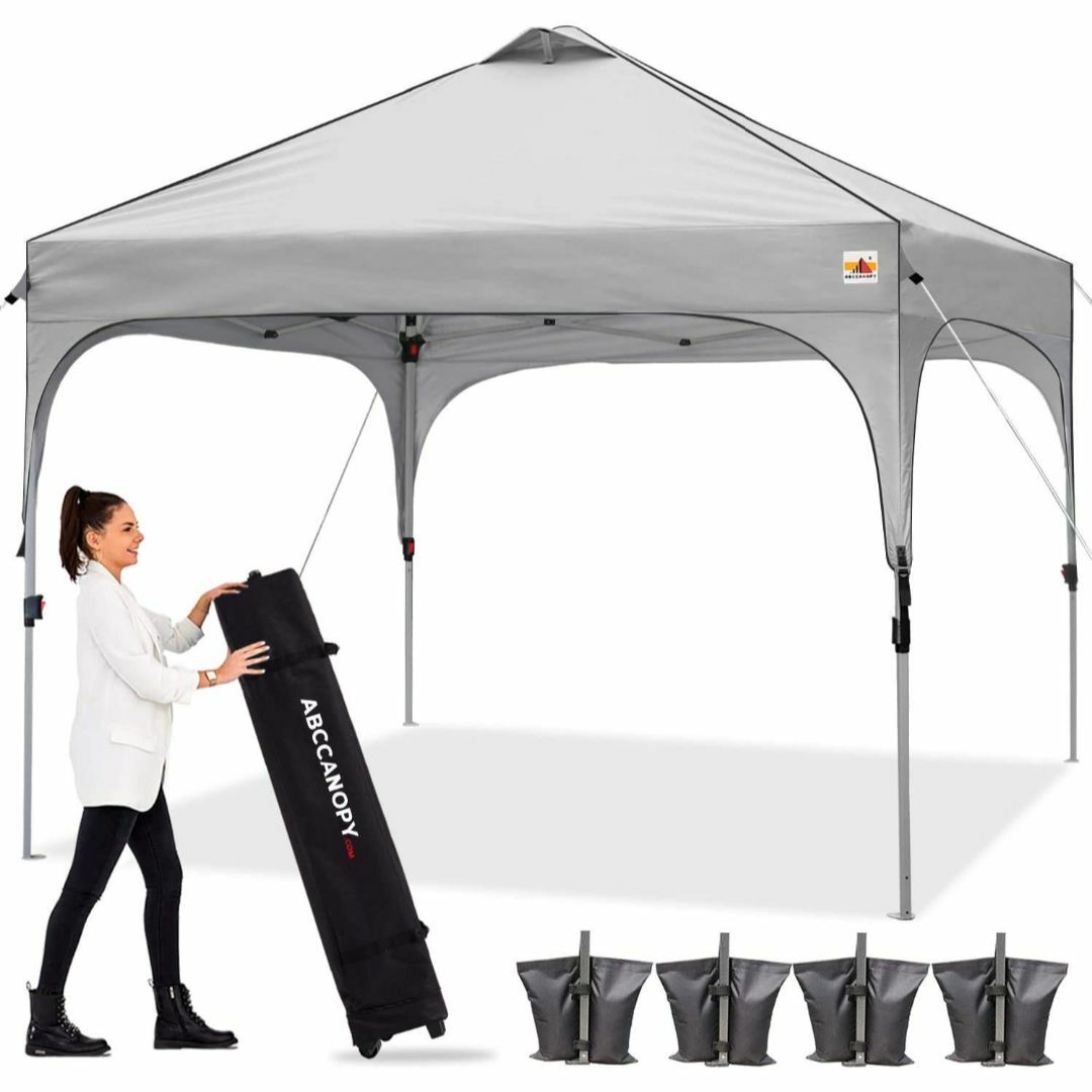 色:ブラック_サイズ:2mx2m】ABCCANOPY タープテント ワンタッチ