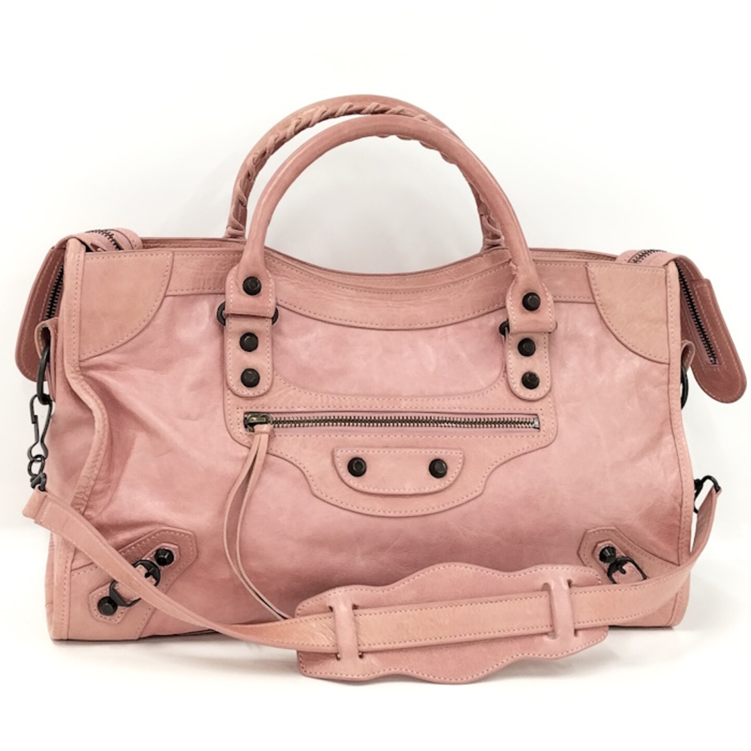 BALENCIAGA - BALENCIAGA ザ シティ レザー ピンク 115748の通販 BALENCIAGA - BALENCIAGA ザ シティ レザー ピンク 115748の通販