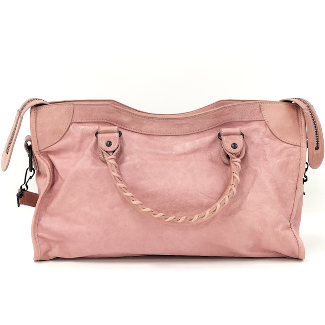 BALENCIAGA - BALENCIAGA ザ シティ レザー ピンク 115748の通販 BALENCIAGA - BALENCIAGA ザ シティ レザー ピンク 115748の通販