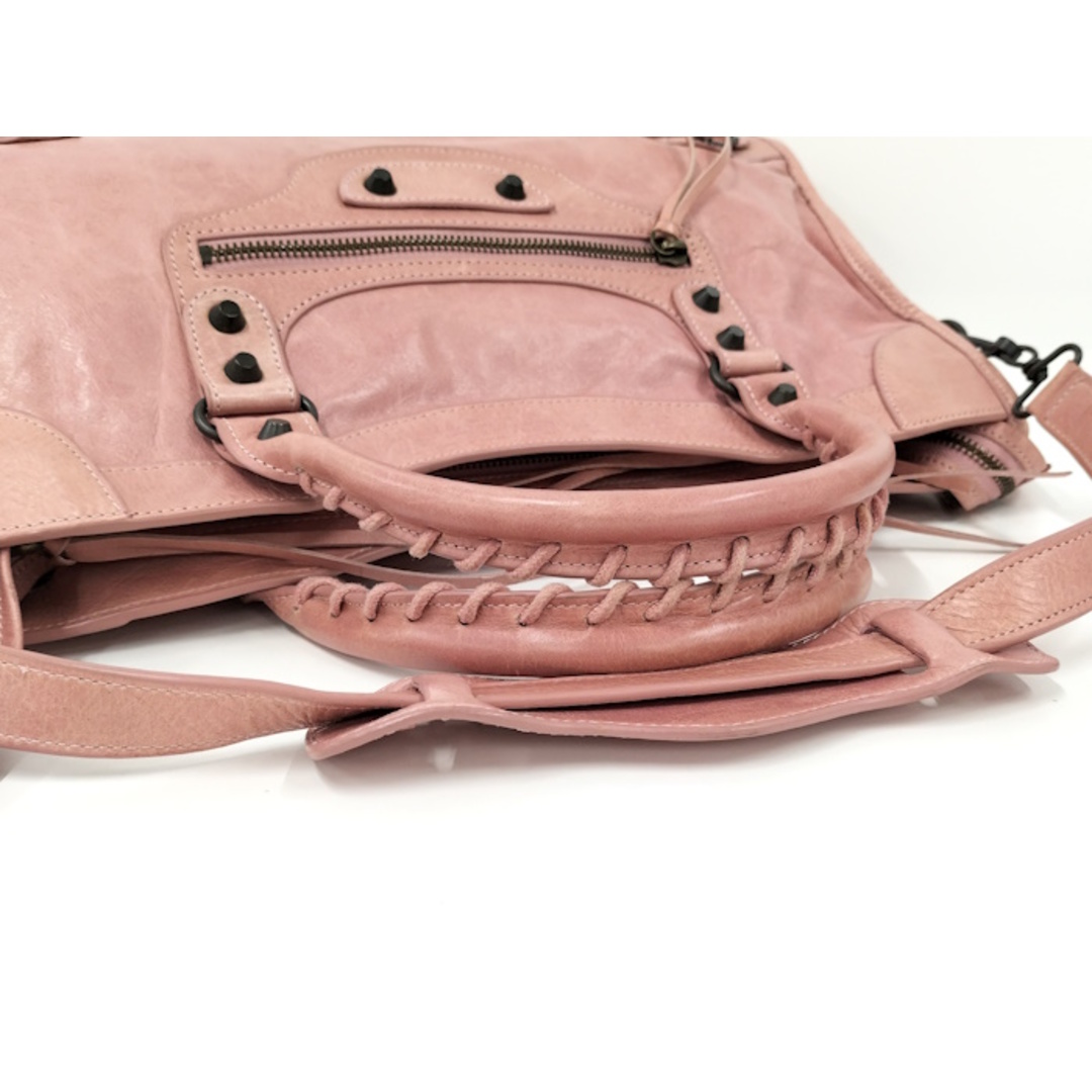 BALENCIAGA - BALENCIAGA ザ シティ レザー ピンク 115748の通販 BALENCIAGA - BALENCIAGA ザ シティ レザー ピンク 115748の通販