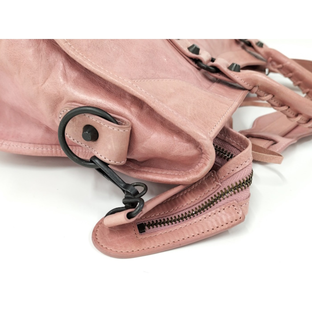 BALENCIAGA - BALENCIAGA ザ シティ レザー ピンク 115748の通販 BALENCIAGA - BALENCIAGA ザ シティ レザー ピンク 115748の通販