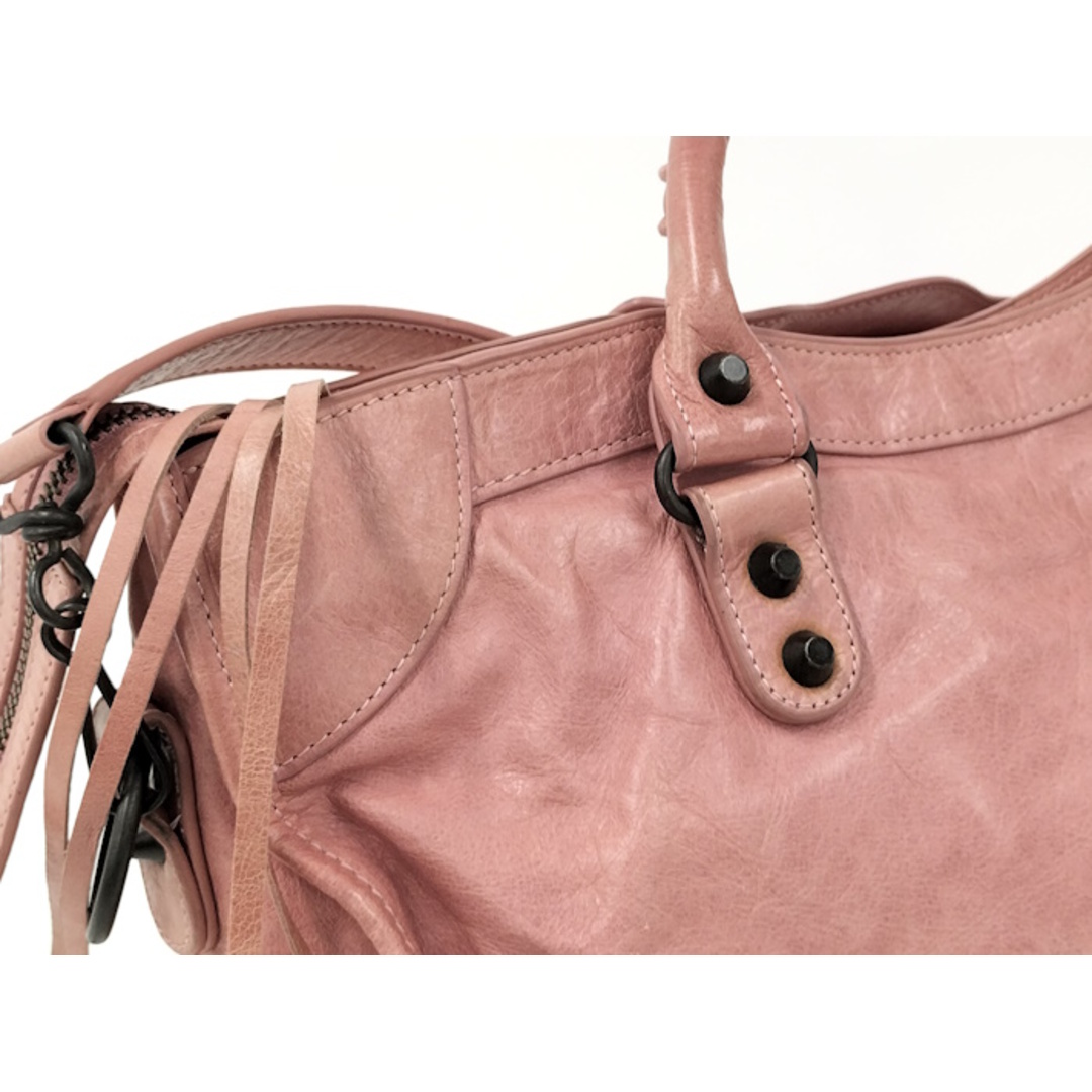 BALENCIAGA - BALENCIAGA ザ シティ レザー ピンク 115748の通販 BALENCIAGA - BALENCIAGA ザ シティ レザー ピンク 115748の通販