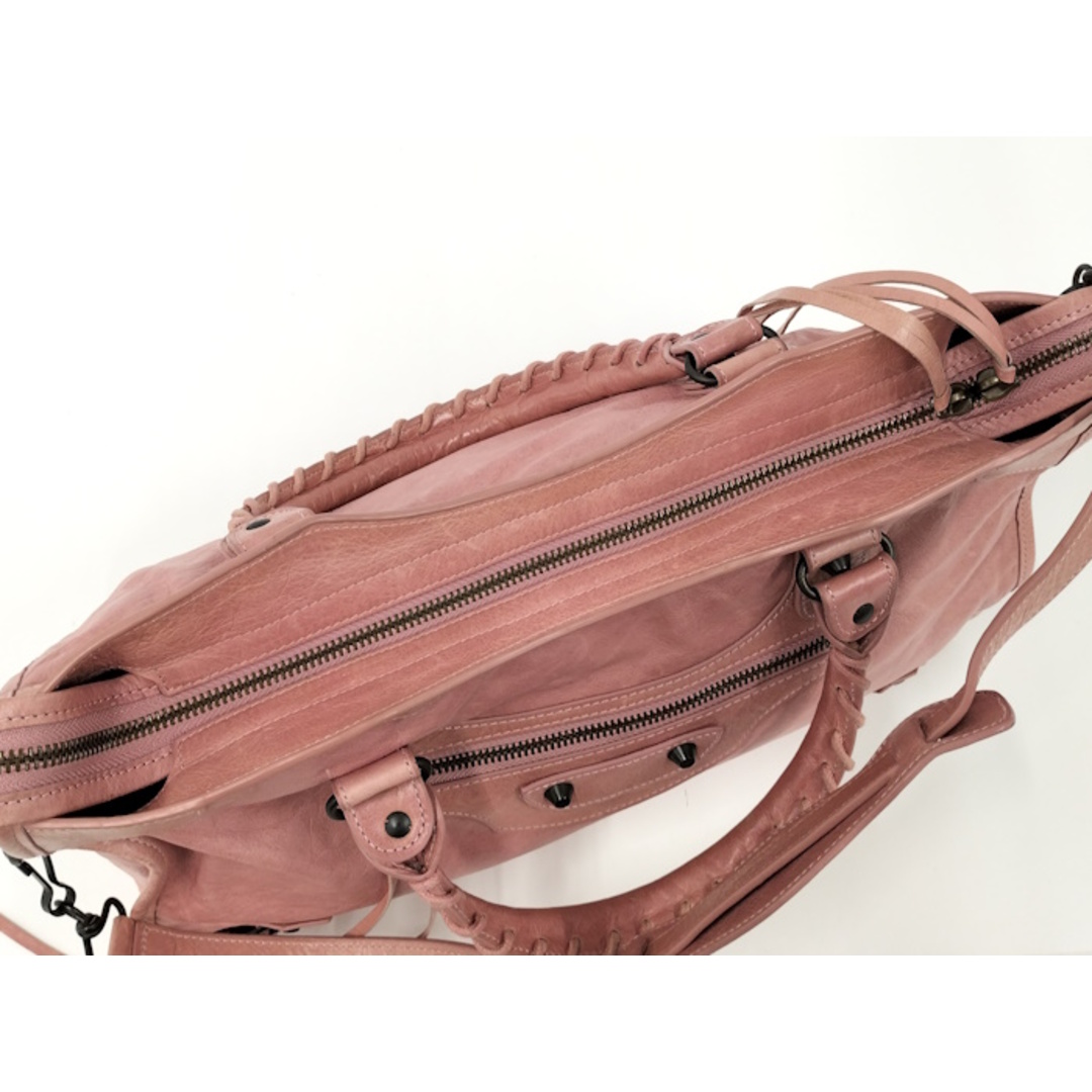 BALENCIAGA - BALENCIAGA ザ シティ レザー ピンク 115748の通販 BALENCIAGA - BALENCIAGA ザ シティ レザー ピンク 115748の通販