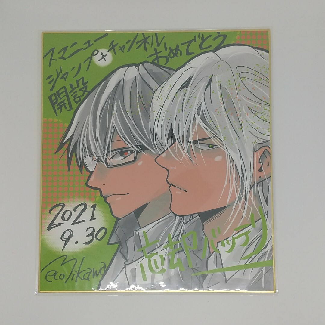 忘却バッテリー 複製色紙 藤堂葵 千早瞬平 サイン みかわ絵子 忘却バッテリー 複製色紙 藤堂葵 千早瞬平 サイン みかわ絵子