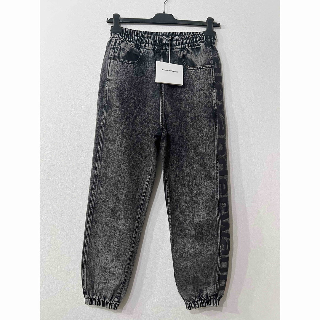 早い者勝ち!】alexander wang デニム ジョガーパンツ ロゴ 早い者勝ち!】alexander wang デニム ジョガーパンツ ロゴ
