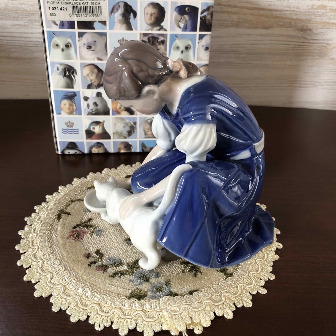 ロイヤルコペンハーゲン DRIKKENDE KAT 猫 置物 ロイヤルコペンハーゲン DRIKKENDE KAT 猫 置物