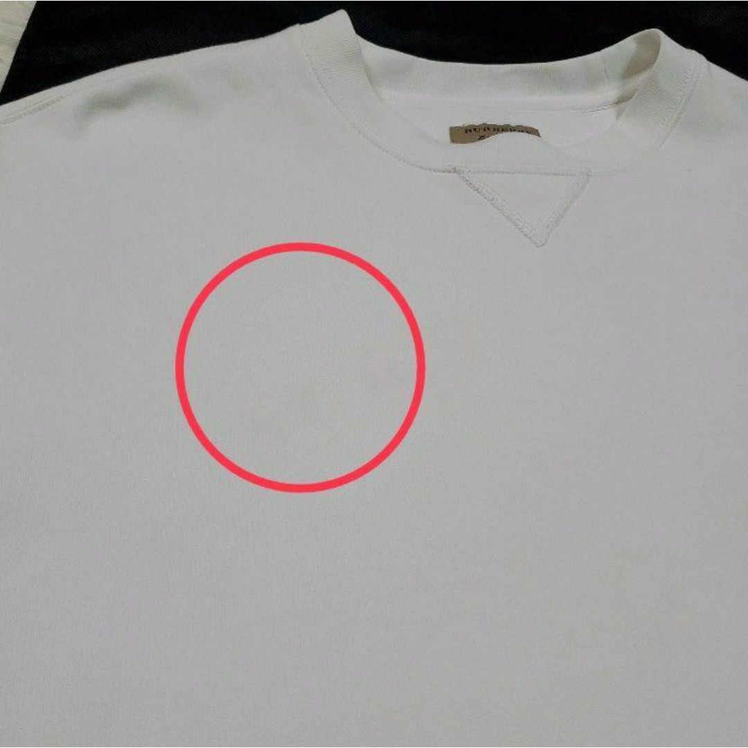美品 M 現行 バーバリー オーバーサイズ 裏起毛スエット 白 ノバ 美品 M 現行 バーバリー オーバーサイズ 裏起毛スエット 白 ノバ