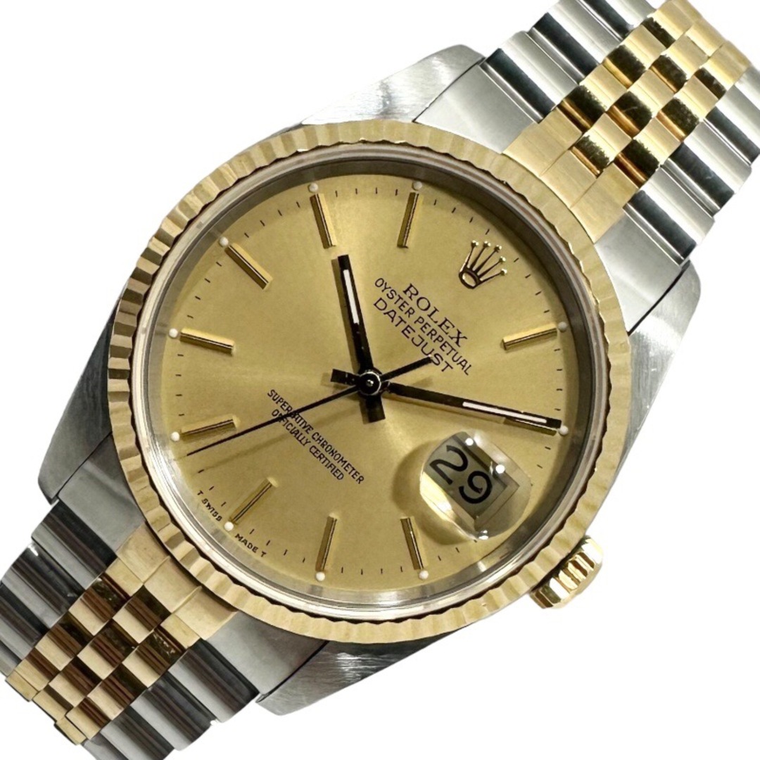 ROLEX - 　ロレックス ROLEX デイトジャスト L番 16233 ゴールド K18/SS メンズ 腕時計