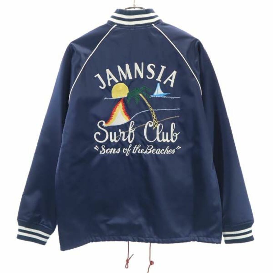 未使用 ジョンブル サテン ブルゾン M ネイビー Johnbull 未使用 ジョンブル サテン ブルゾン M ネイビー Johnbull