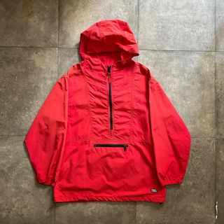 エルエルビーン(L.L.Bean)の80s エルエルビーン アノラック/マウンテンパーカー レッドピンク M相当(ナイロンジャケット)