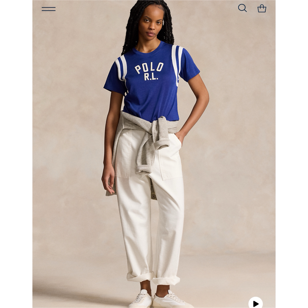 POLO RALPH LAUREN - ラルフローレンロゴ ジャージー Tシャツ POLO RALPH LAUREN - ラルフローレンロゴ ジャージー Tシャツ