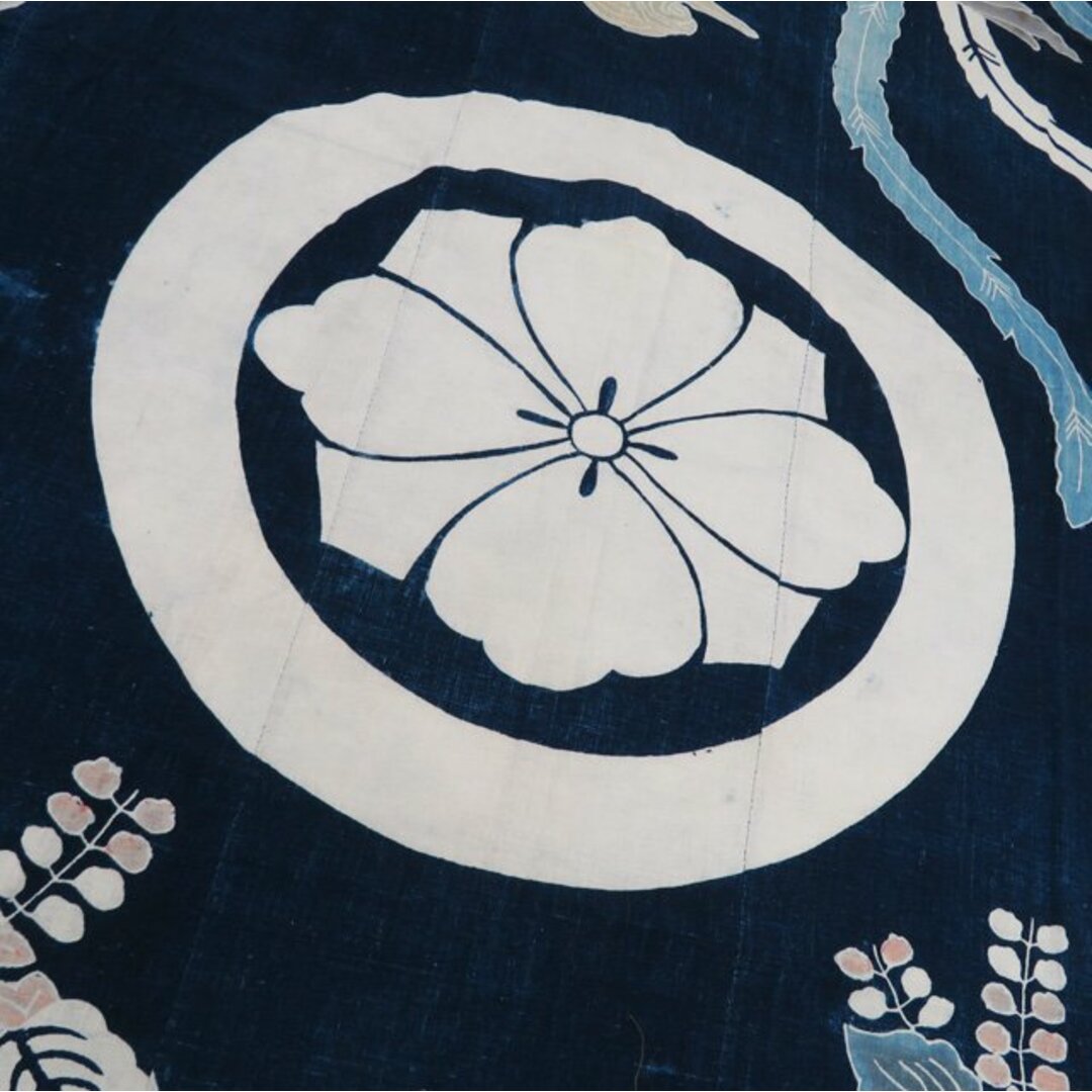 藍染 笑わせる 筒描き 筒描 筒書き 古裂 襤褸 古布 アンティーク 藍染 笑わせる 筒描き 筒描 筒書き 古裂 襤褸 古布 アンティーク