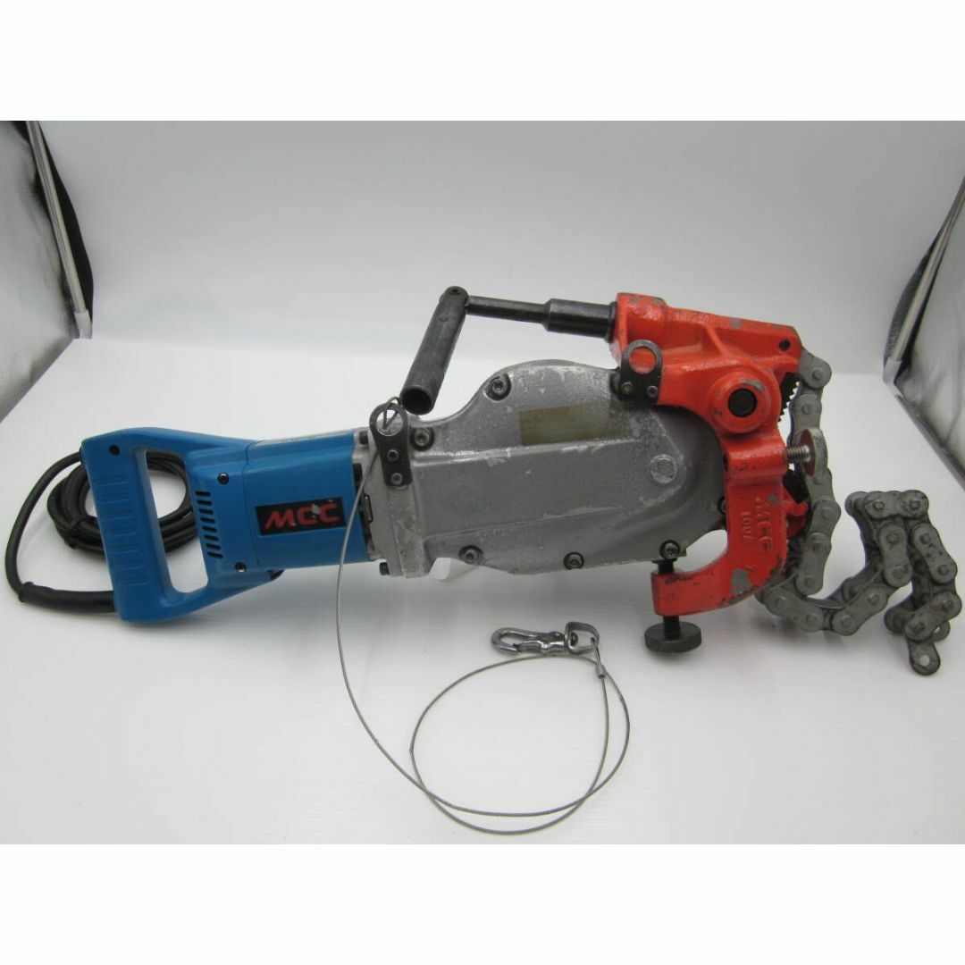付属品完備MCC(松阪鉄工所) 電動パイプレンチ ラッカル100 付属品完備MCC(松阪鉄工所) 電動パイプレンチ ラッカル100