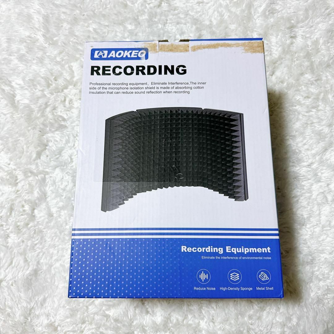 マイク 防音 吸音材 シールド ごつ マイク分離シールド 折り畳み マイク 防音 吸音材 シールド ごつ マイク分離シールド 折り畳み