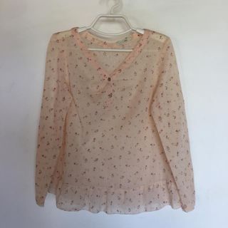 スピックアンドスパン(Spick & Span)のspick&span＊レース生地ブラウス♡小花柄(シャツ/ブラウス(長袖/七分))