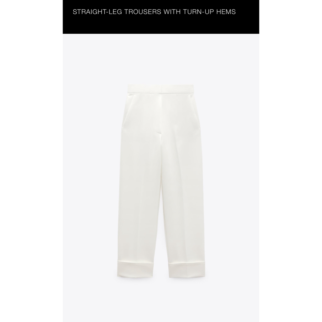 ZARA - ZARAロールアップヘムストレートレッグパンの通販 by