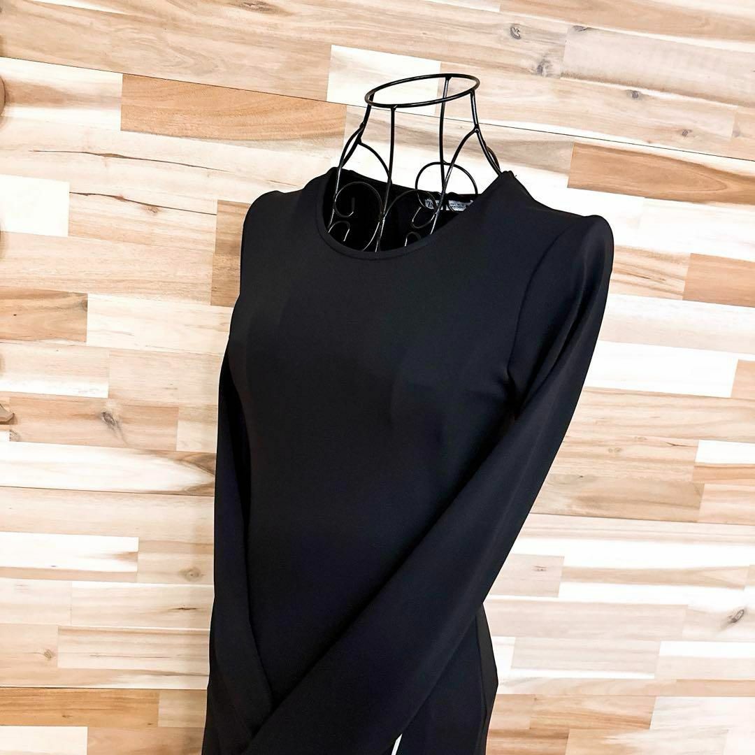 ZARA - 【ザラ】フリル スリット ロング ドレス ワンピース 長袖 ZARA - 【ザラ】フリル スリット ロング ドレス ワンピース 長袖