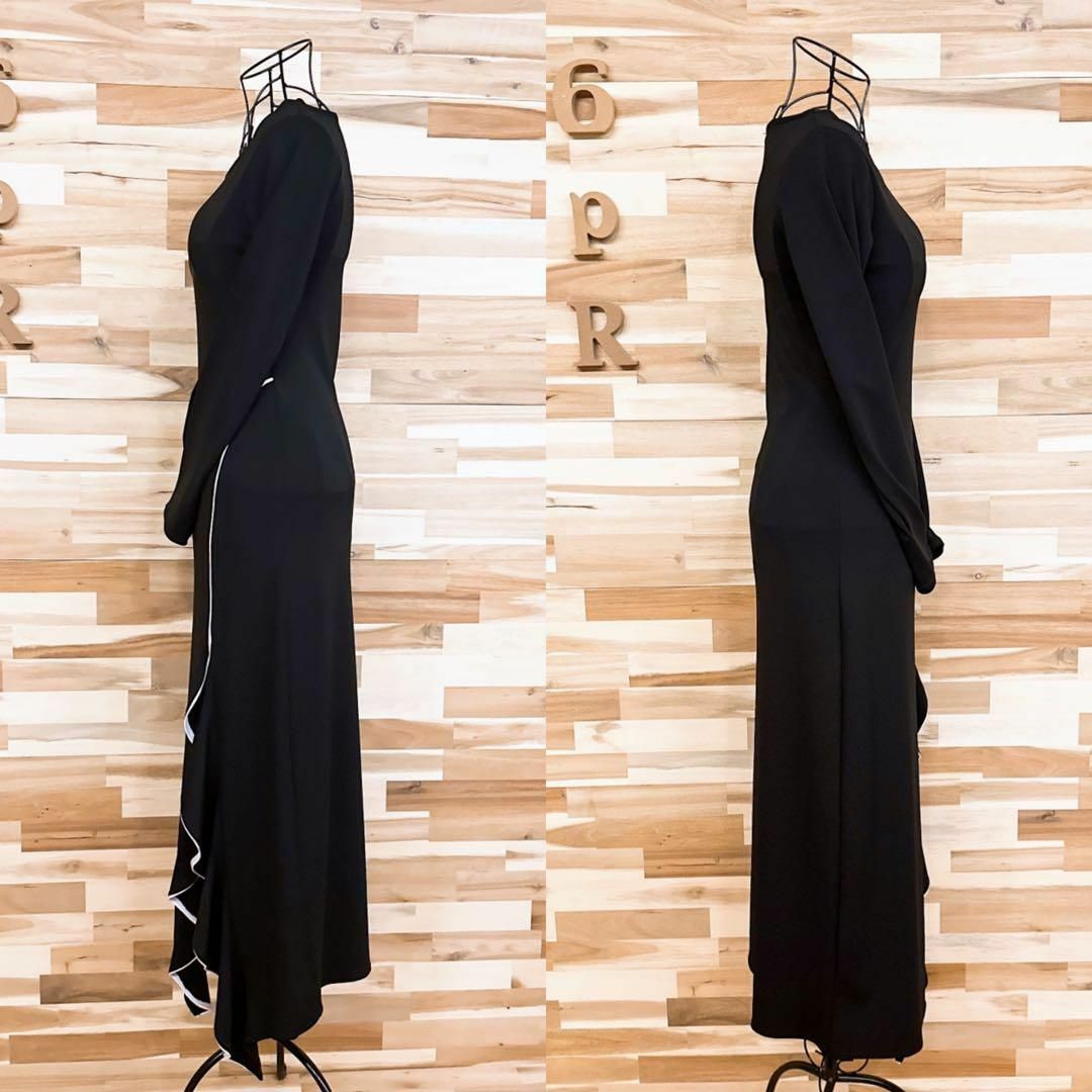 ZARA - 【ザラ】フリル スリット ロング ドレス ワンピース 長袖 ZARA - 【ザラ】フリル スリット ロング ドレス ワンピース 長袖