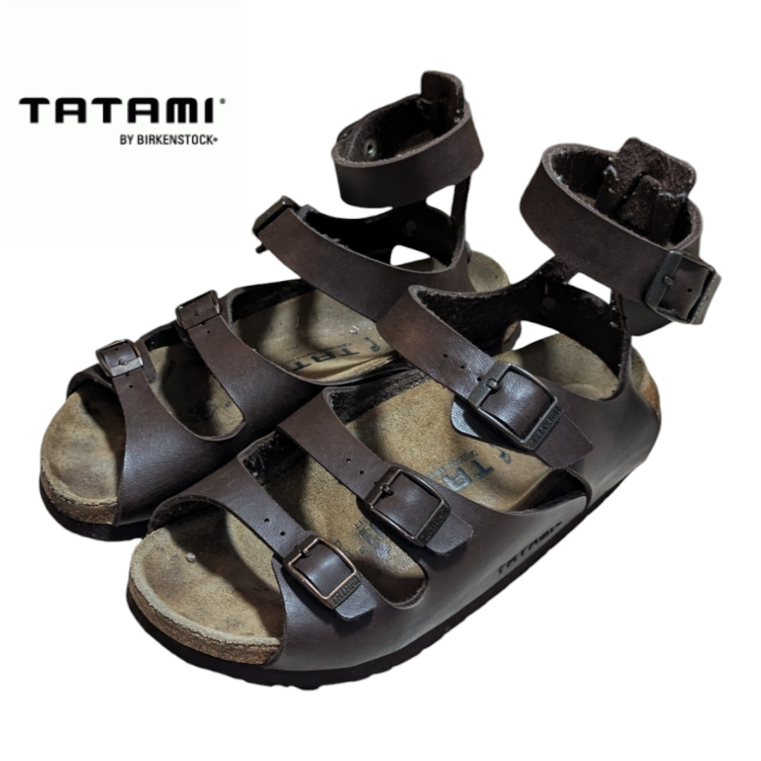 BIRKENSTOCK TATAMI ブラウン アンクル ベルト サンダル