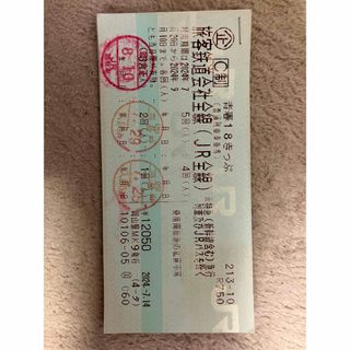青春18きっぷ 2回分　返却不要(鉄道乗車券)