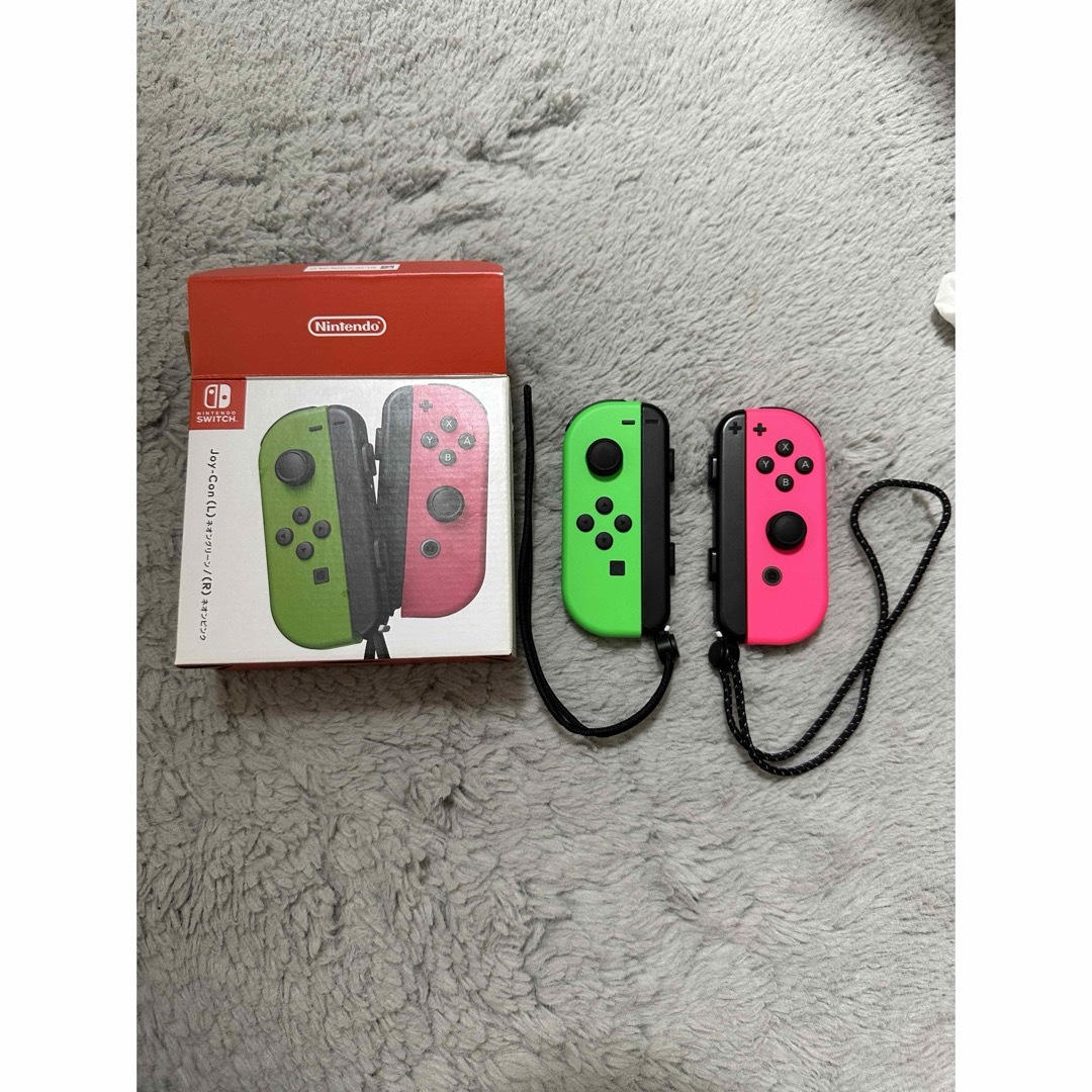 Nintendo Switch ジョイコン ネオングリーン×ネオンピンク 丸