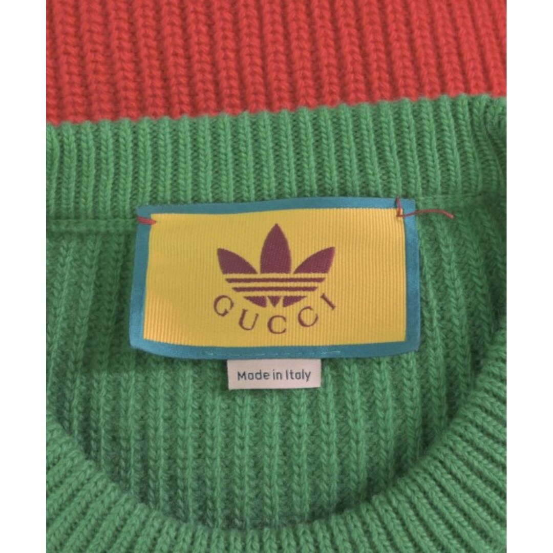 GUCCI - GUCCI グッチ ニット・セーター S 緑x赤 【古着】【中古 GUCCI - GUCCI グッチ ニット・セーター S 緑x赤 【古着】【中古