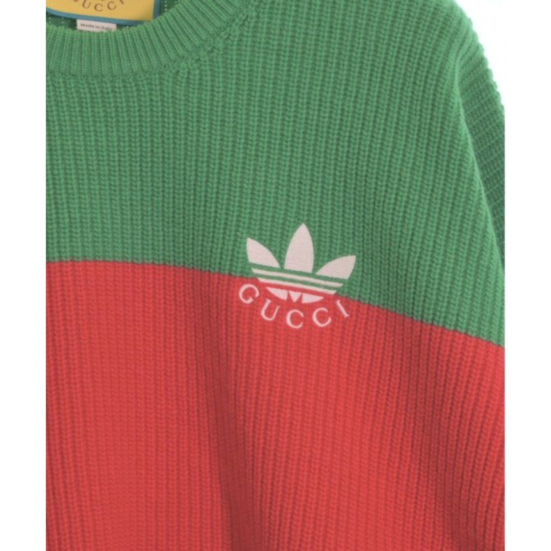 GUCCI - GUCCI グッチ ニット・セーター S 緑x赤 【古着】【中古 GUCCI - GUCCI グッチ ニット・セーター S 緑x赤 【古着】【中古