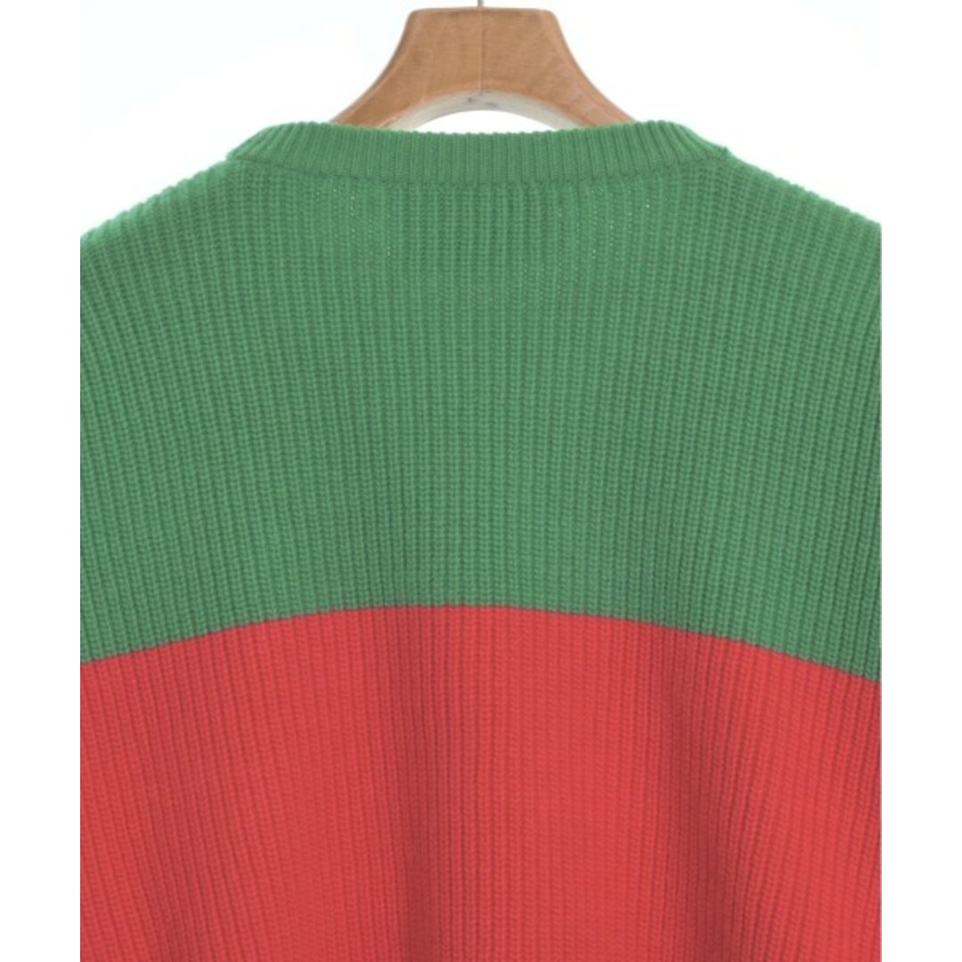 GUCCI - GUCCI グッチ ニット・セーター S 緑x赤 【古着】【中古 GUCCI - GUCCI グッチ ニット・セーター S 緑x赤 【古着】【中古