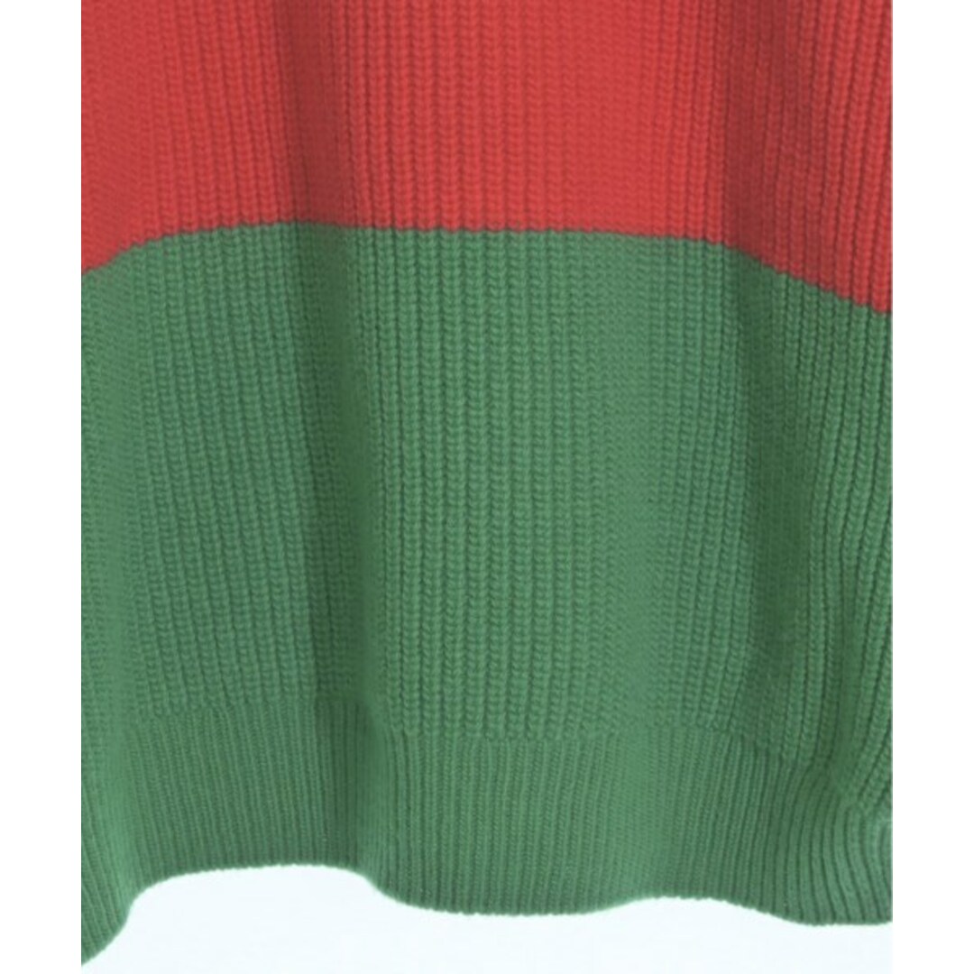 GUCCI - GUCCI グッチ ニット・セーター S 緑x赤 【古着】【中古 GUCCI - GUCCI グッチ ニット・セーター S 緑x赤 【古着】【中古