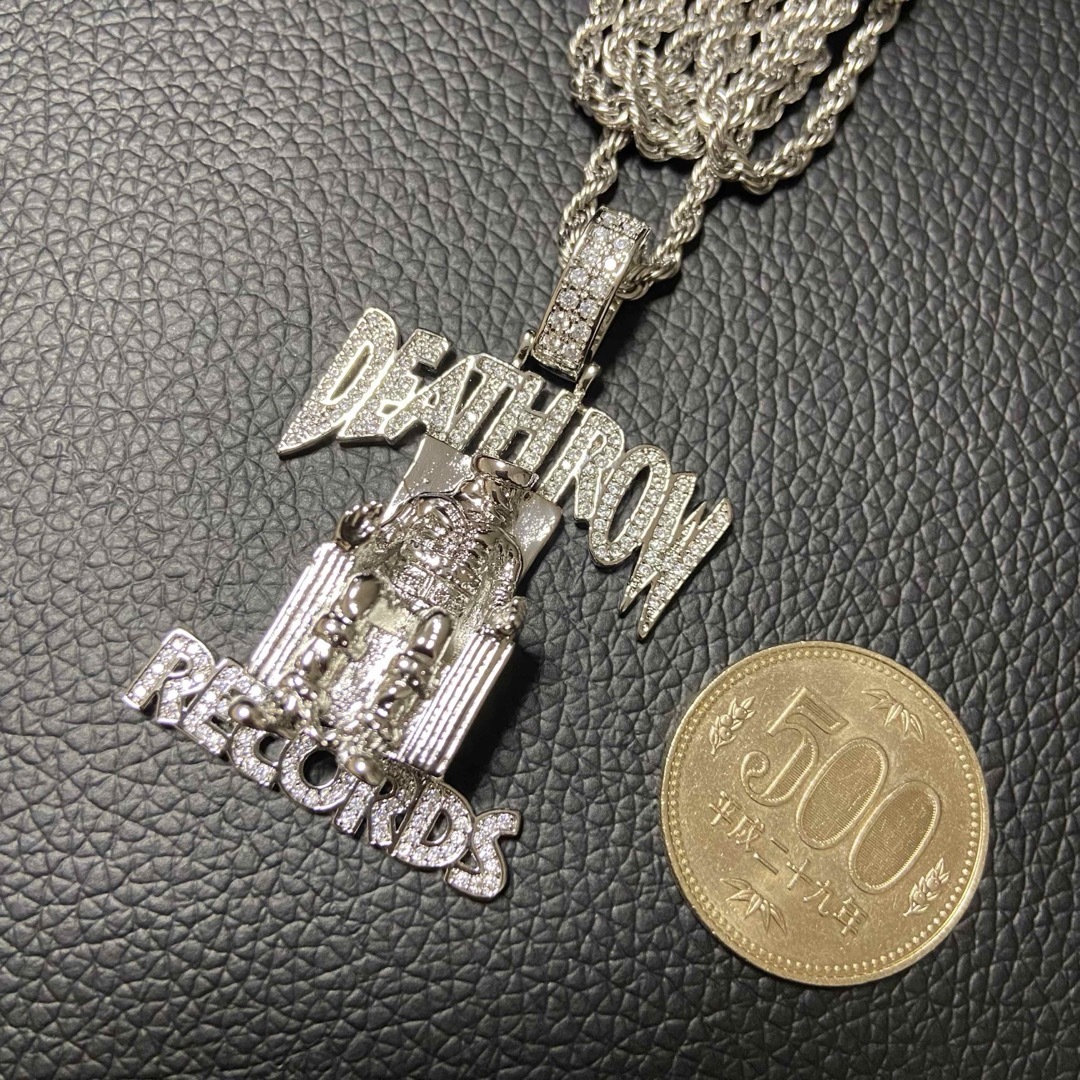 2pac着用 デスロウレコード ネックレス Death Row Recoardの通販 2pac着用 デスロウレコード ネックレス Death Row Recoardの通販