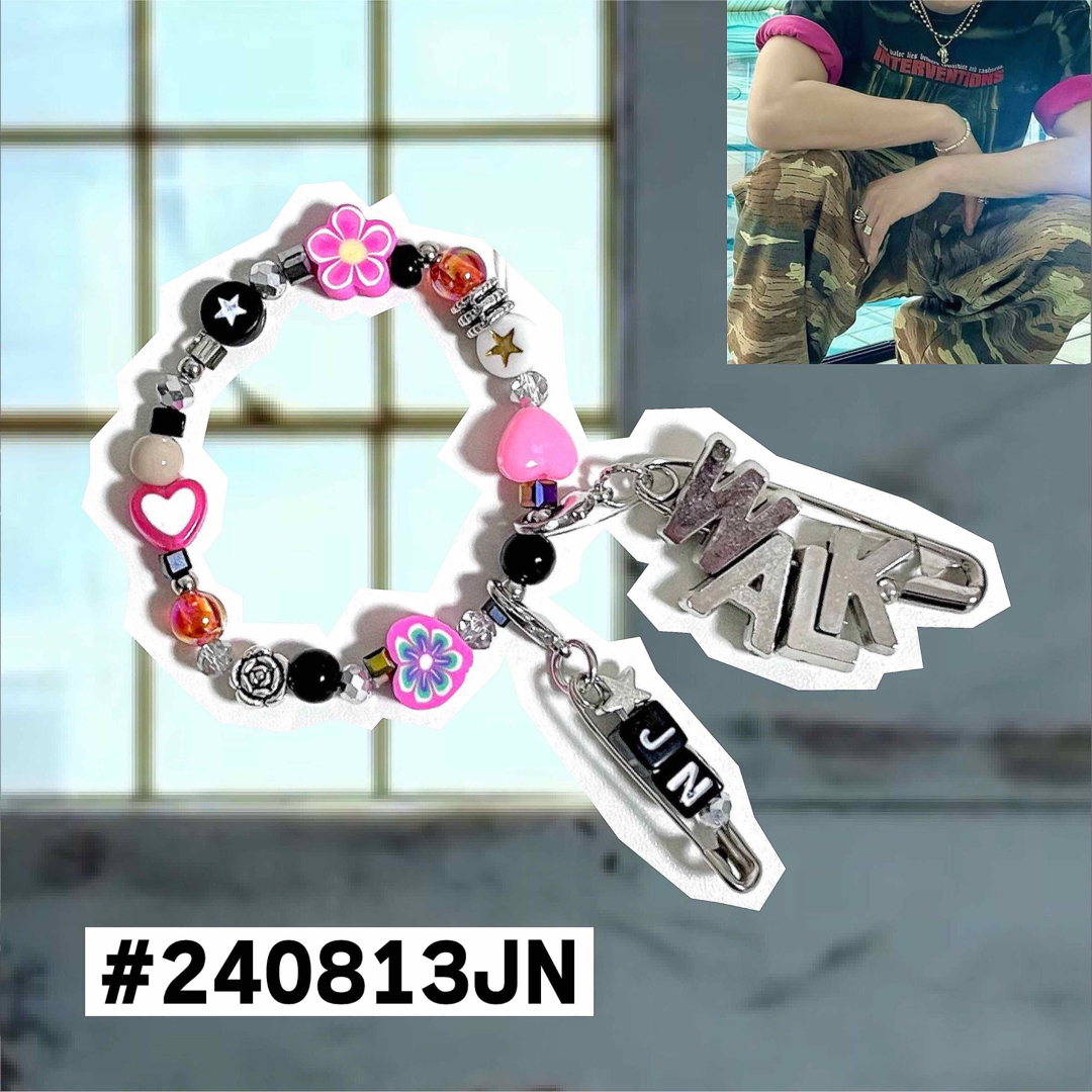 【240813JN】ビーズ ペンライトアクセサリー 韓国 nct127 walk ハンドメイドのアクセサリー(チャーム)の商品写真