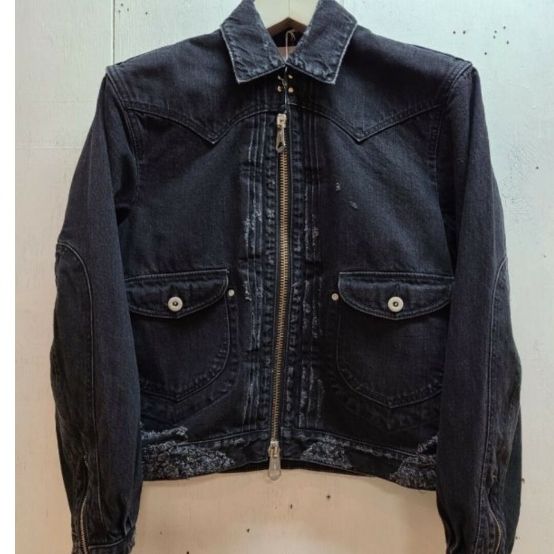 SUGARHILL(シュガーヒル) ZIP UP DAMAGED JACKETの通販 by BB's SUGARHILL(シュガーヒル) ZIP UP DAMAGED JACKETの通販 by BB's