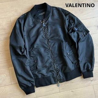 VALENTINO - 未使用品 ヴァレンティノ ロックスタッズ MA-1 VALENTINO - 未使用品 ヴァレンティノ ロックスタッズ MA-1
