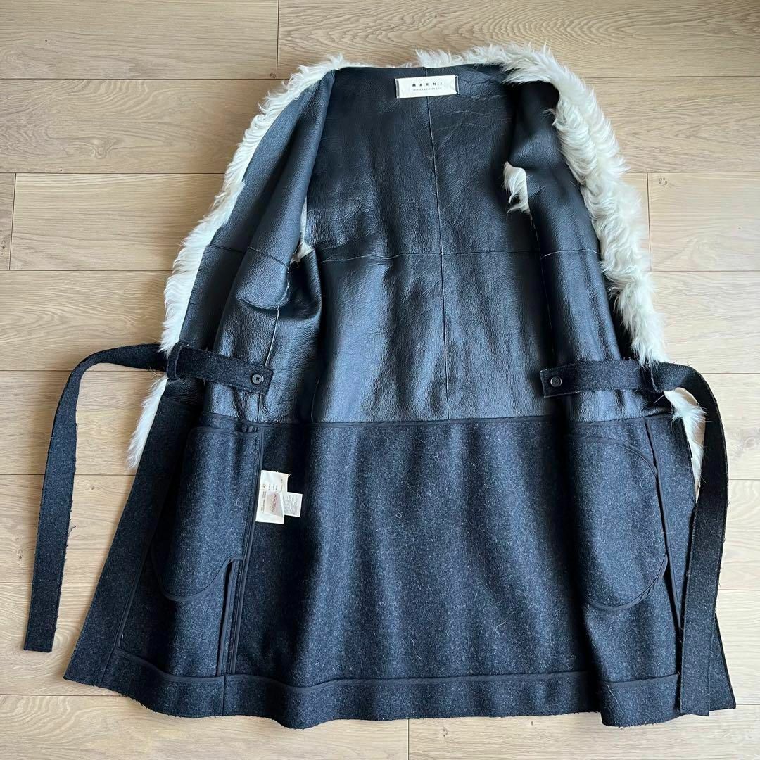 MARNI - マルニ ムートン ラムファーベスト ドッキング ジレ MARNI - マルニ ムートン ラムファーベスト ドッキング ジレ