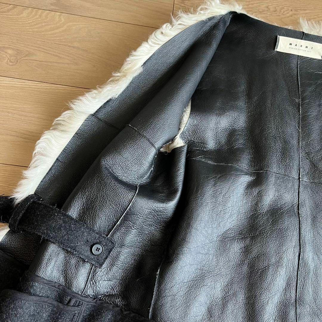 MARNI - マルニ ムートン ラムファーベスト ドッキング ジレ MARNI - マルニ ムートン ラムファーベスト ドッキング ジレ