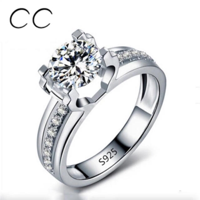 新品★即発送 ★1.5ctダイヤモンド AAAジルコニア 指輪 リング レディースのアクセサリー(リング(指輪))の商品写真