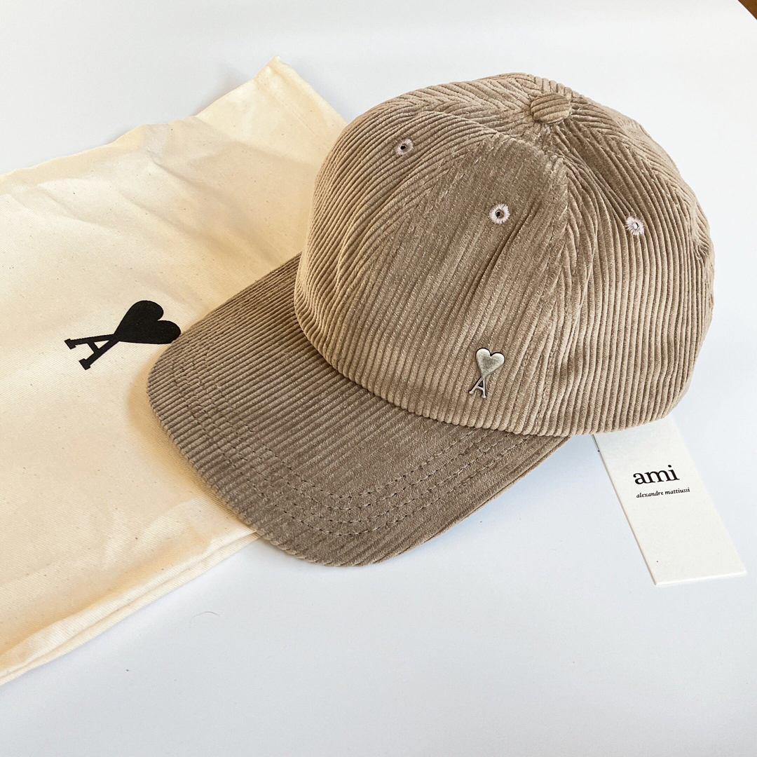 AMI PARIS ☆コットンコーデュロイ キャップ キャップ AMI PARIS ☆コットンコーデュロイ キャップ キャップ